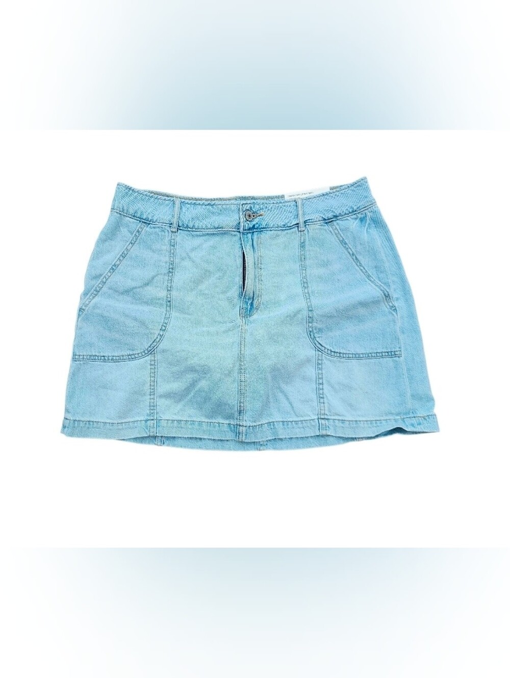 American Eagle Super Hi-Rise A-Line Skirt NWT Size 14 Light Wash